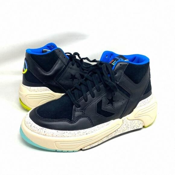 Converse Weapon CX High Top Multi Black Leather 172194C Sneakers Size Women's - Picture 3 of 11